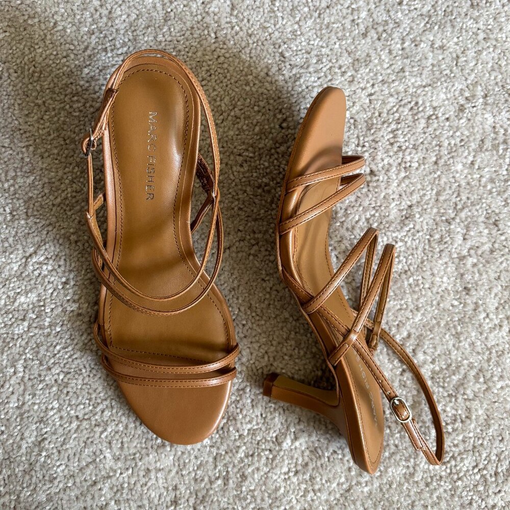 Marc Fisher Cognac Strappy Sandal Size 6
